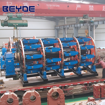 Excellent Steel Wire Rope Performance KJY400-50048+48 Reels High Speed ​​Steel Cable Armoring Machine